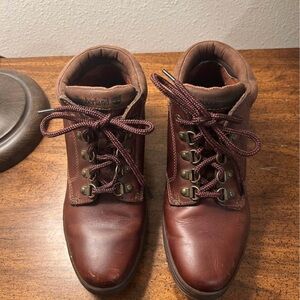 Timberland Women’s Chestnut Leather Lace-Up Hiking Boots
